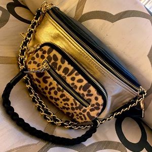 Steve Madden BSummit Leopard Convertible Belt Bag, Animal Print